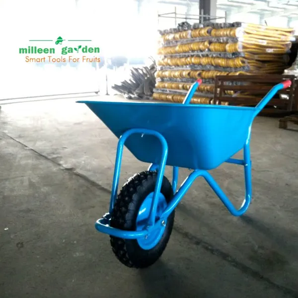 Industrial Wheelbarrow Garden Tracked Construction Heavy Duty Wheelbarrow 6 Cbf Metal Tray Air Tire photo-5
