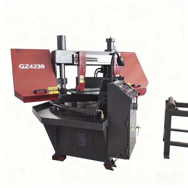 Semi-automatic Horizontal Metal Band Sawing Machine, Angle Cutting Rebar Saw, Cnc Band Sawing Machine Gb4230 photo-3