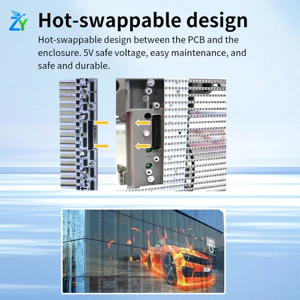 2025 Popular P3.91 P7.81 Transparency LED Display Outdoor Shopping Mall and Elevator Panel Wholesale With New Materials photo-3