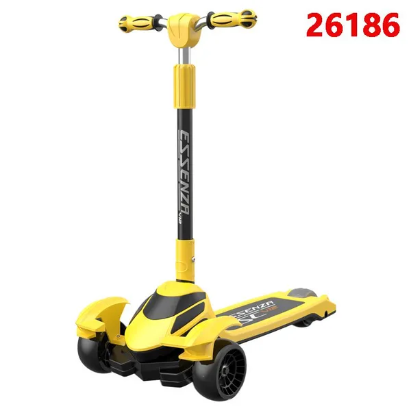 Children's Scooters Children's 3-wheel Music Glowing Folding Toys, Outdoor Sliding Sports, Boys and Girls Kids Kick