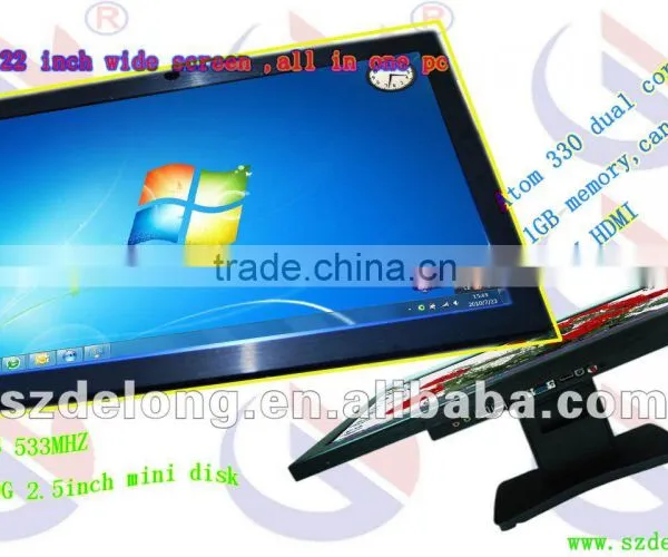 22in Infrared Multitouch pc Advertising With LED Panel I3 2.9GHz GT ION 218 Platform