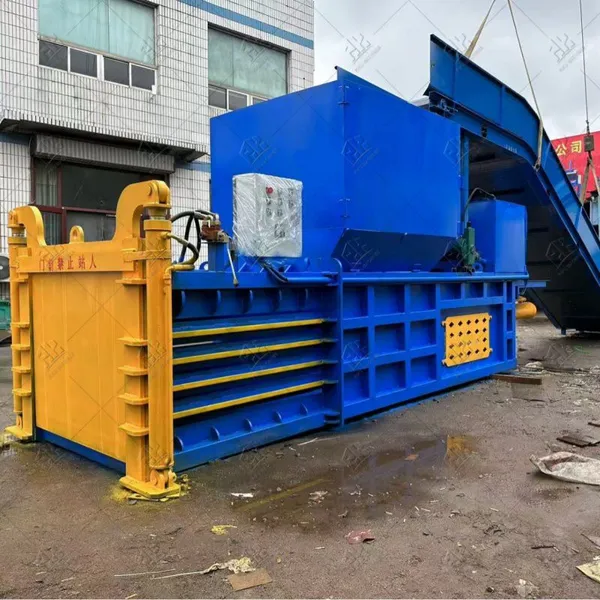 Waste Carton Compress Plastic Cardboard Waste Paper Cardboard Horizontal Baler Machine