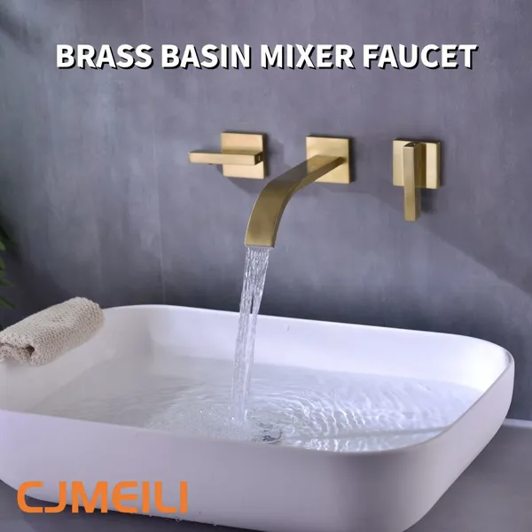 Bathroom basin facuet,mixer tap,brass waterfall set,2 colors