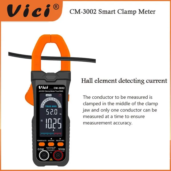 CM-3002 Auto-Ranging Clamp Multimeter for AC/DC Voltage & Resistance photo-5