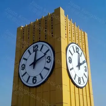 Modern Large Architectural Clock Automatic Time Synchronization Stainless Steel Frame Tower Clock Movement Outdoor Waterproof