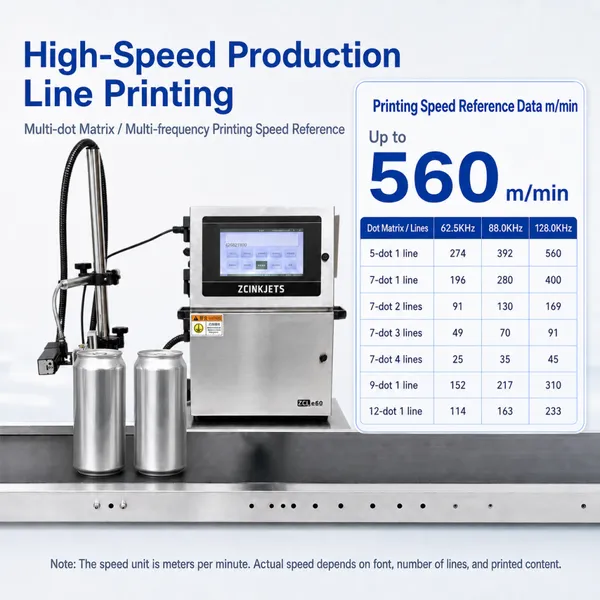 Beer Can Small Character CIJ Inkjet Printer for Aluminum Cans Brewery Packaging Filling and Production Line Coding photo-2