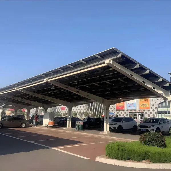 Steel PV Carport Structure for Solar Panel and Vehicle Protection