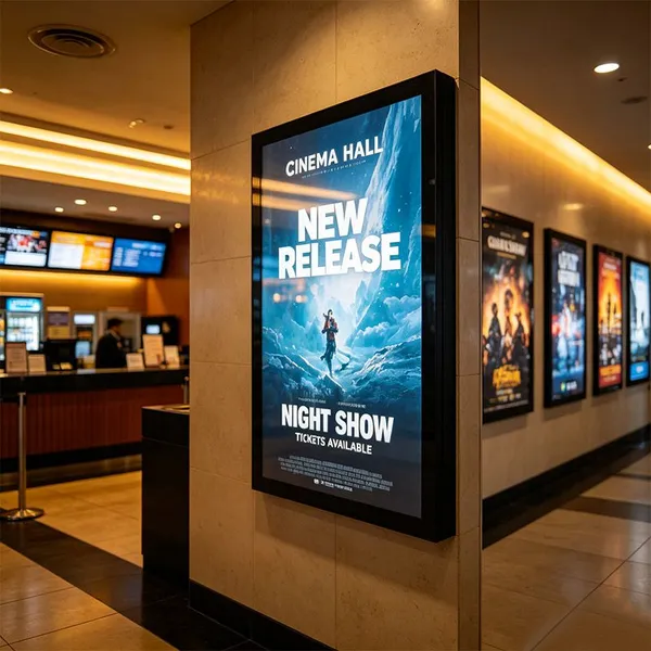 Custom Cinema Poster Magnetic LED Light Box Movie Theater Backlit Display ADE Lightbox