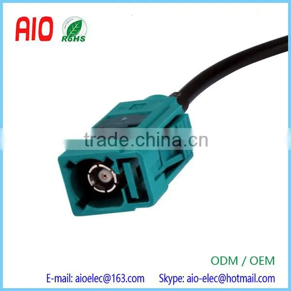Straight RF Coaxial Assembly CustomizablNeutral Coding Fakra Jack "Z" Straight to RCA Jack Adapter Cable photo-3