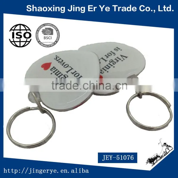 Wholesale Giveaway Heart Shaped For Lovers Acrylic Custom Printed Keychain photo-3