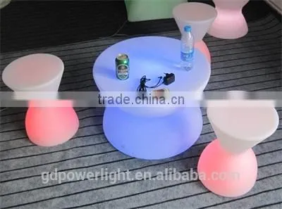 PE Plastic Bar Table With LED Lights and Remote 6040D photo-5