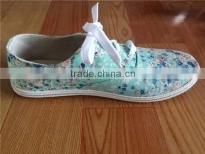 Fashion Canvas Injection Shoes/PVC Outsole Shoes