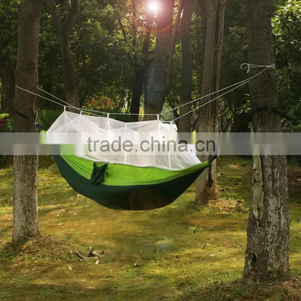 Ultralight Travel Portable Camping Hanging Bed Fabric For Hammock Swing With Mosquito Net photo-4
