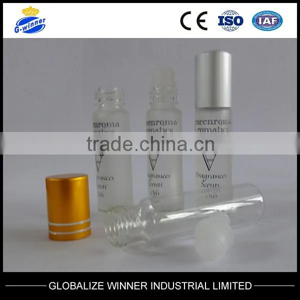 6ml Tubular Glass Roll on Bottle With Printing With Aluminum Cap