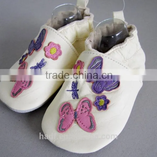2016 Nice Girl Boy Kids Sheep Leather Baby Shoes With Soft Sole photo-3