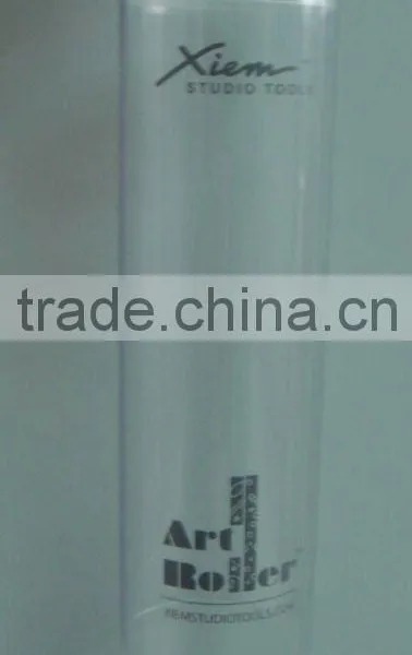 Clear Plastic Cylinder With Sealed Bottom and Hanger Caps