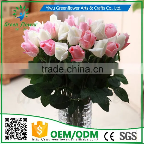 Greenflower 2016 Wholesale Real Touch Latex PU Gemstone Rose China Artificial Flowers Rose for Wedding Decoration photo-2