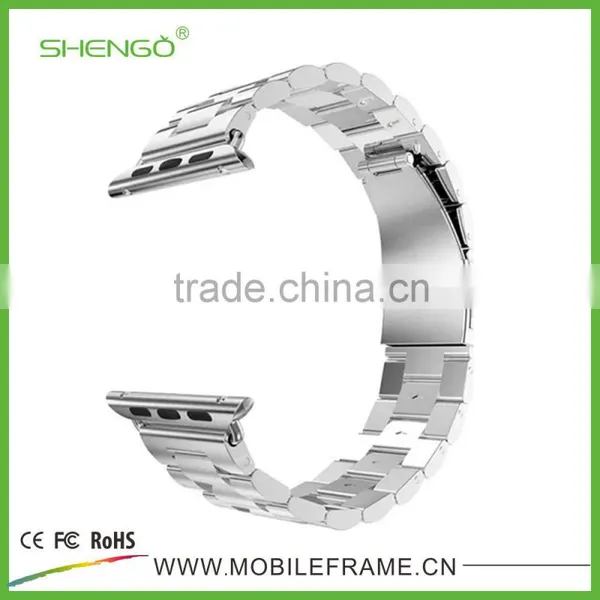Stainless Steel Metal Strap Watch Band for Apple Watch With Band Adapter photo-4