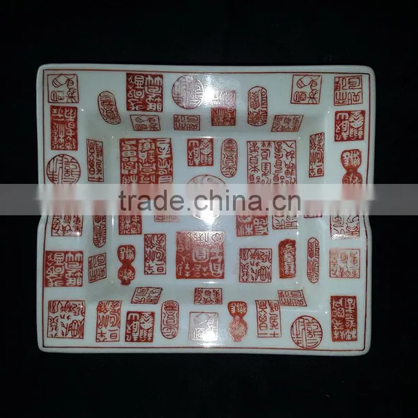 Custom Hotel Square Ceramic Cigar Ashtray photo-4