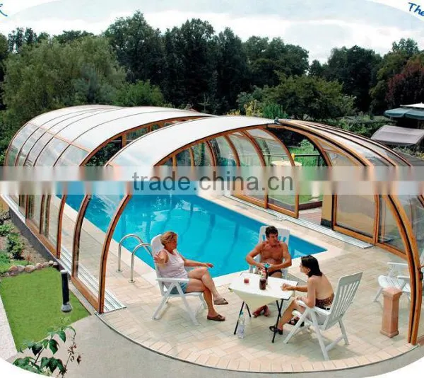 Outdoor Big Size Clear Skylight Swimming Pool Cover For Hotel photo-4