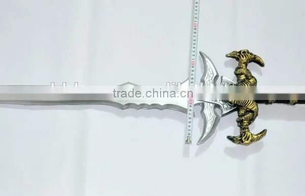 World of Warcraft Animation Sad PU Sword, Sheep Head Sword Film Props, Simulation Model Military Weapons photo-5