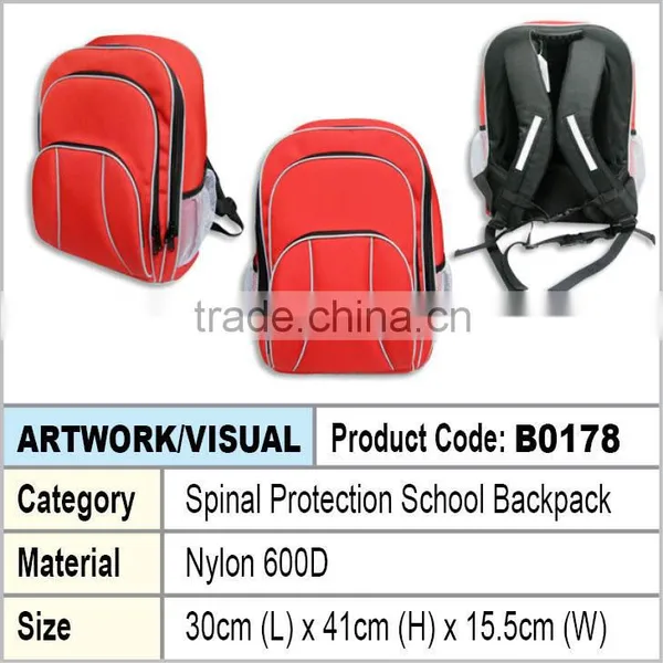 spinal protection school backpack