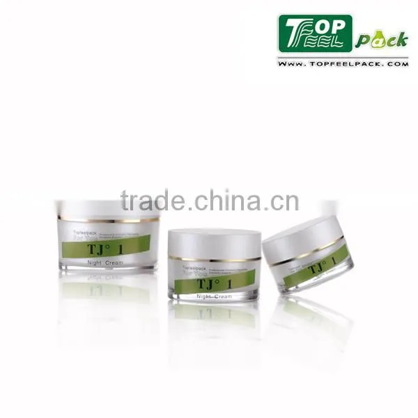 Skin Care Cream Use and Plastic Body Material Empty Cosmetic Acrylic Jar photo-2