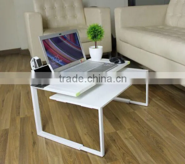 Portable Wooden Bamboo Laptop Bed Table for Laptop photo-4
