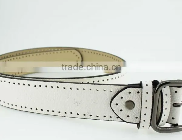 2015 Women Plain Fashion PU Leather Jeans Belt With Fuax Leather and Square Buckles in Yiwu photo-4
