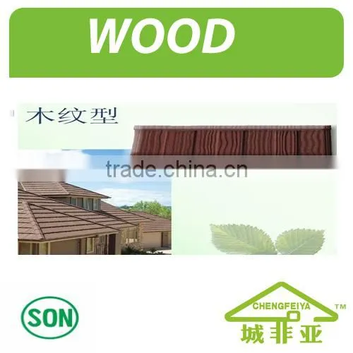 Colorful Stone Chip Coated Steel Roof Tile
