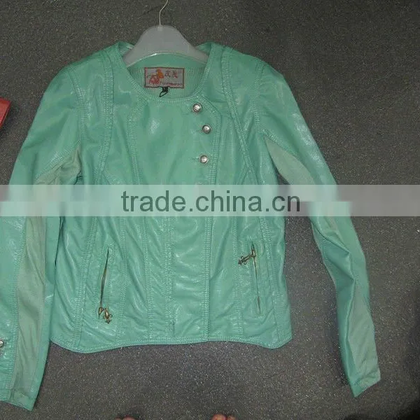 Lady Leather Jacket ,pu Jacket for Women