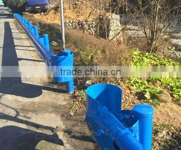 Spraying Plastic Steel Used Steel Terminals for Thrie-beam Crash Barrier With Low Price photo-2