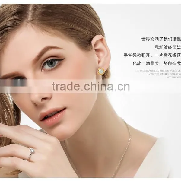 Gold Earring Jewery 2015 New Stone Fashion Women's Earrings2 Gram Gold Beautiful Designed Earrings photo-6