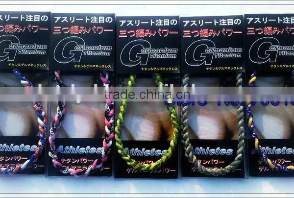 2015 Braided Rope Custom Titanium Baseball Necklace photo-5