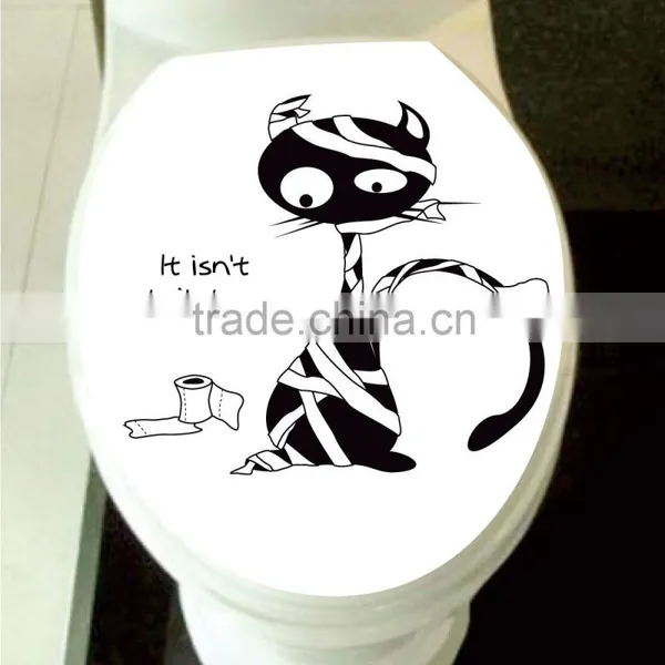 Custom Decoration Toilet Seat Paper Sticker photo-2