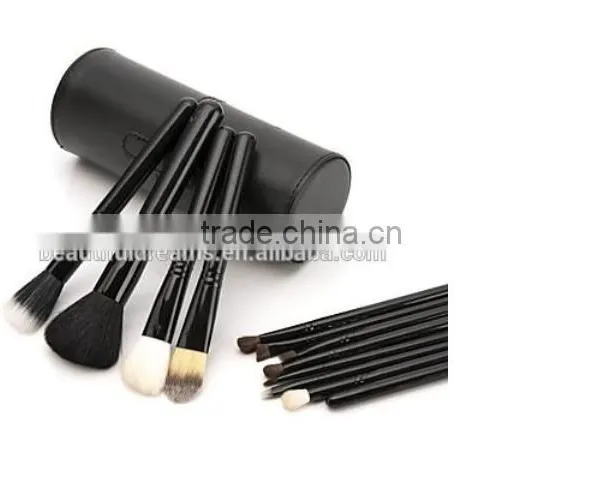 Professional 4 Colors New 12 Pcs Makeup Brush Cosmetic Make Up Brushes Set With Cup Holder Case Kit photo-2
