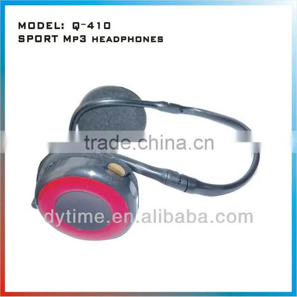 New Design Sports Mp3 Headphones Player With fm Model Q8