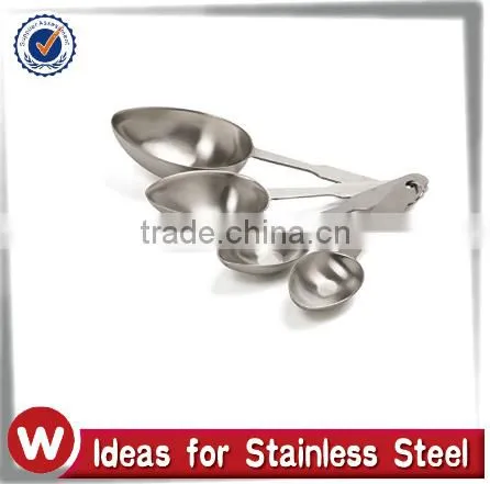 4 Pcs Set Heavy Duty Stainless Steel Measuring Scoops