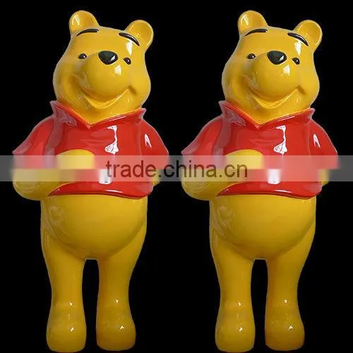 Cartoon Bear Statue Sculpture