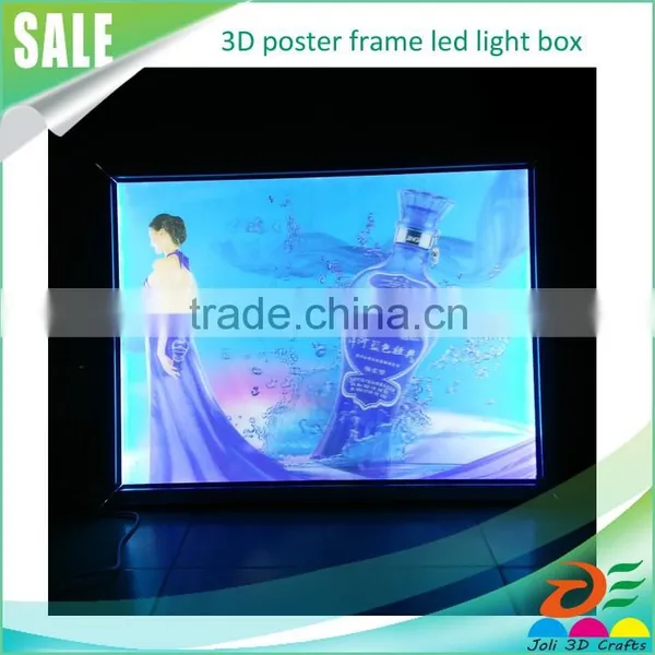 Advertising Poster Light Boxes Aluminium Frame Slim LED Light Box