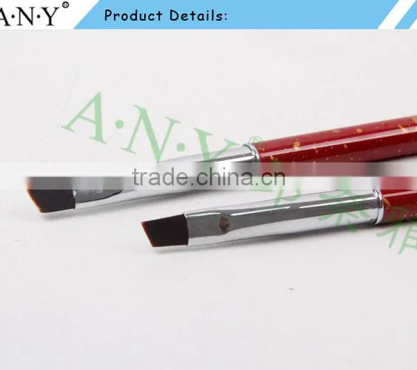 ANY 2016 Hot Sale Mental Handle Import High Quality Angled Hair Nail Art Brush Gel Pure Color photo-4
