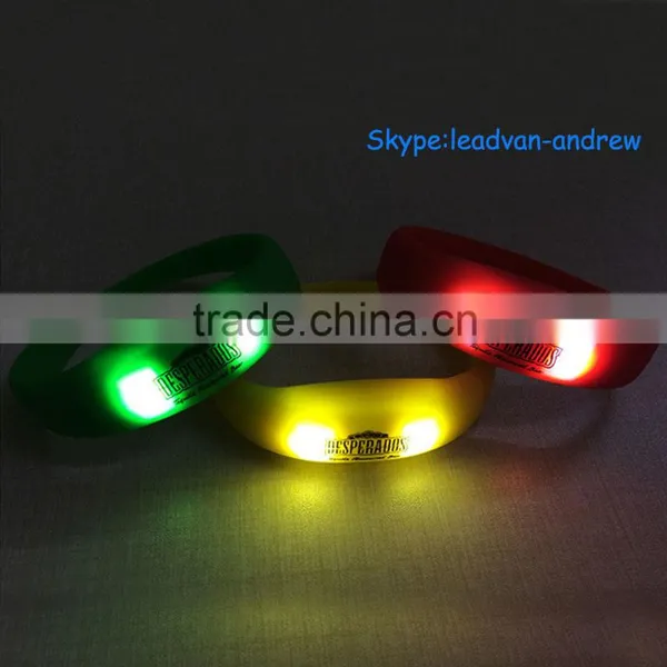 Silicone LED Wristband Burst Sells Sports Jogging Flashing Wristband photo-3