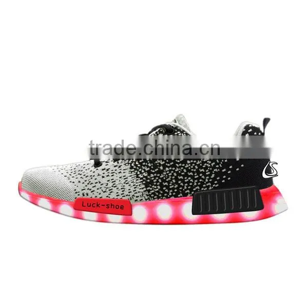 High Quality Luminous Rubber Sole LED Running Shoe photo-2