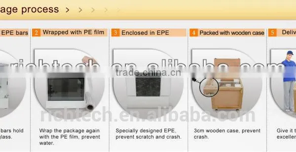 Richtech Quality Video Advertising Display Transparent LCD Showbox Jewelry Display photo-2