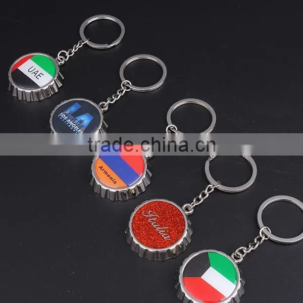 Bottle Caps Keychain/keychain Custom Logo/keychain With Bottle Opener photo-2
