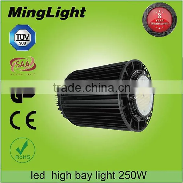 Better Dissipation Standard 1-10V Dimmable MeanWell Driver IP65 250W Led High Bay Light for Warehouse Light and Factory Light photo-5
