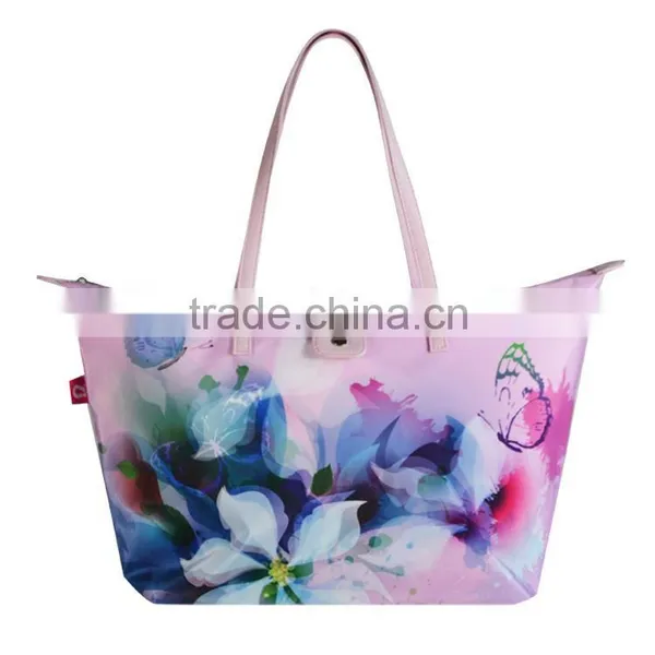 Nylon Beach Bag With Zipper Pocket Nylon Carry Bag photo-6