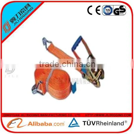 100%Polyester Webbing Light Ratchet Buckle Strap Tie Down Lashing Ring photo-2