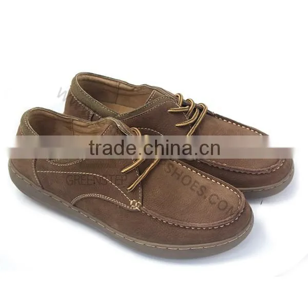 Men Footwear Flat Top Brand Men Leather Shoe photo-3