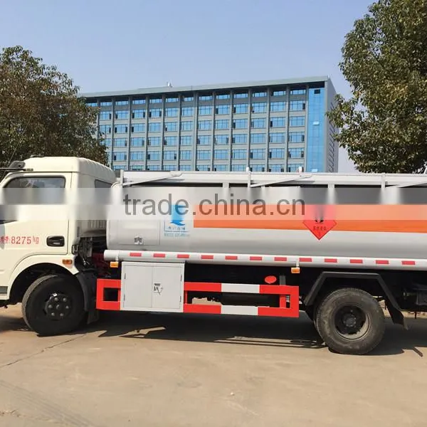2 Axles Mini Petrol Tanker for Sale 8cbm Diesel Type Fuel Tank Truck Dongfeng Used Oil Trucks photo-5